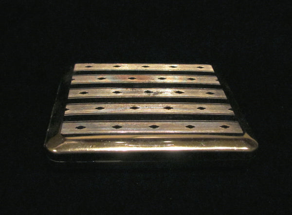 Vintage Silver Cigarette Case German 1940s Business Card Case Credit Card Holder