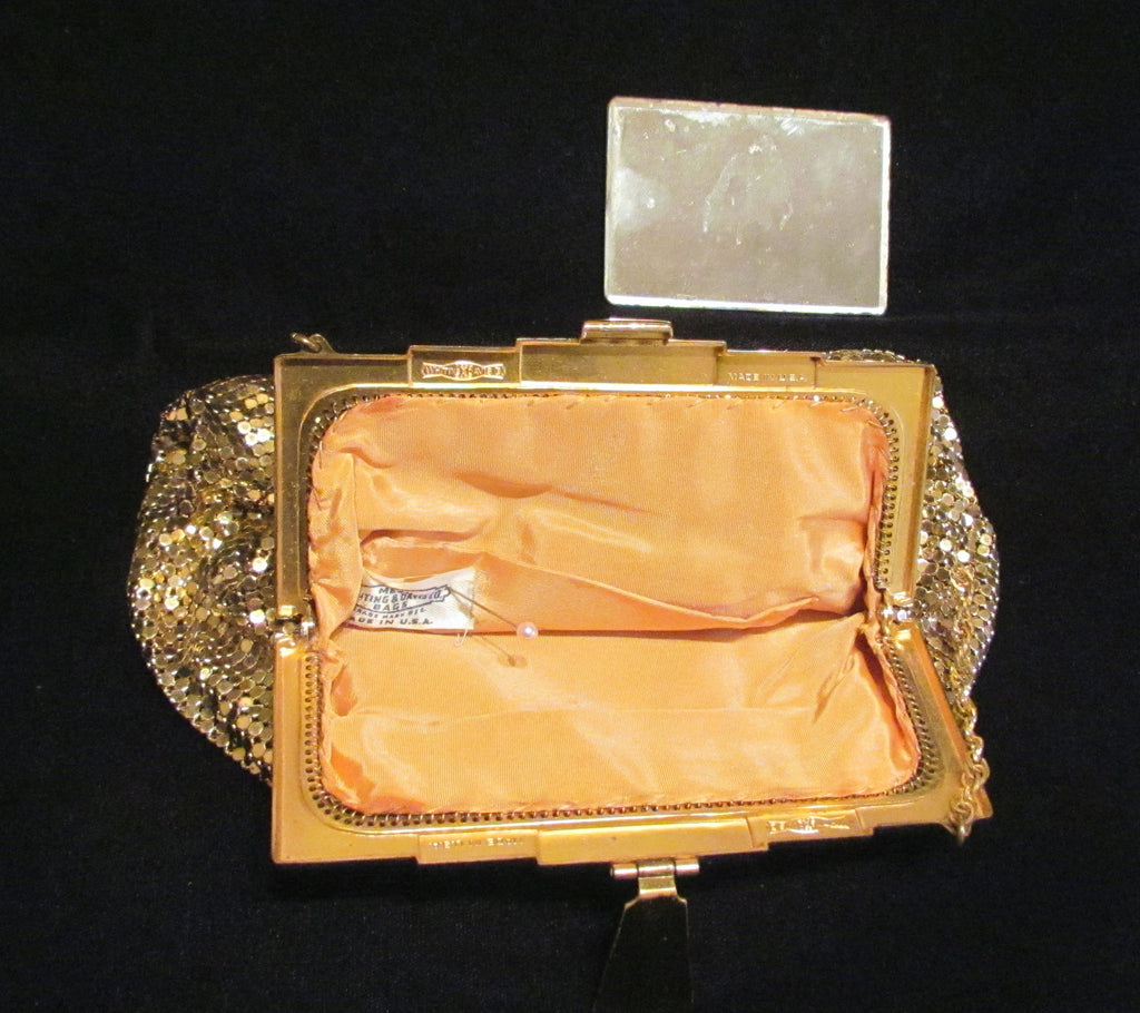 1930s Whiting Davis Gold Mesh Purse Art Deco Purse Vintage Wedding Bri ...