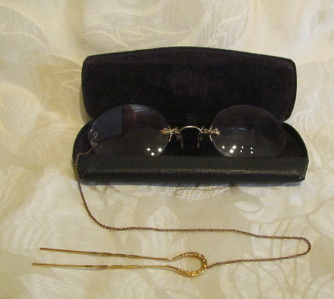 Antique Victorian Pince Nez Spectacle Glasses ~ How The H#@$ Did They Wear  These Things?!🧐 