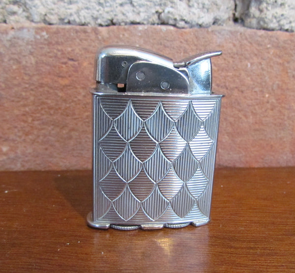 Evans Spitfire Lighter Silver Art Deco Working Pocket Lighter