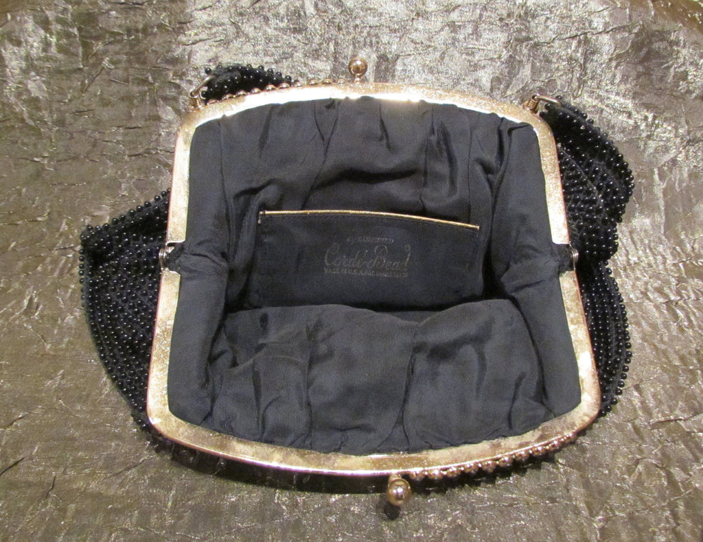 1930's Round Beaded Handbag